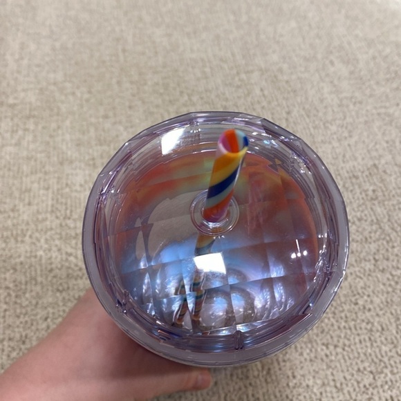 NWT 2021 Starbucks Iridescent Rainbow Kaleidoscope Dome Tumbler 2021 - Picture 3 of 4